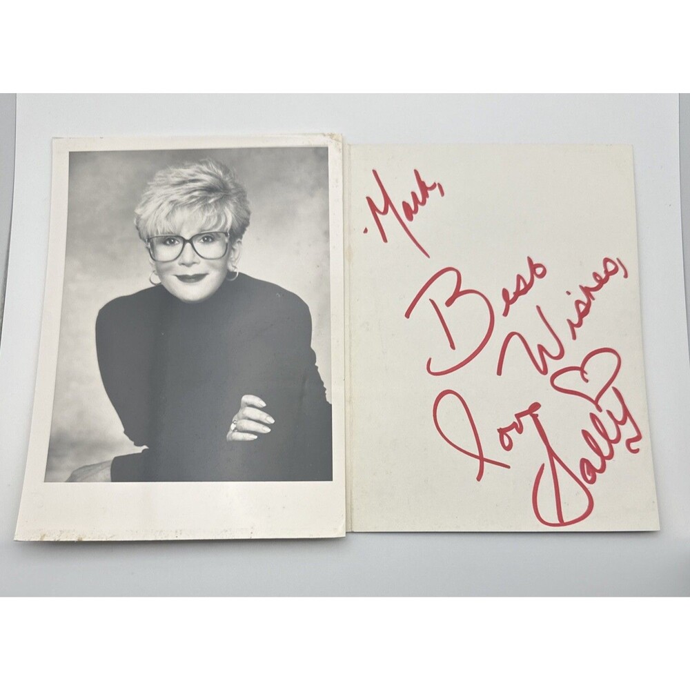 SALLY JESSIE RAPHAEL ORIGINAL HAND SIGNED AUTOGRAPH PHOTO PHOTOGRAPH Personal